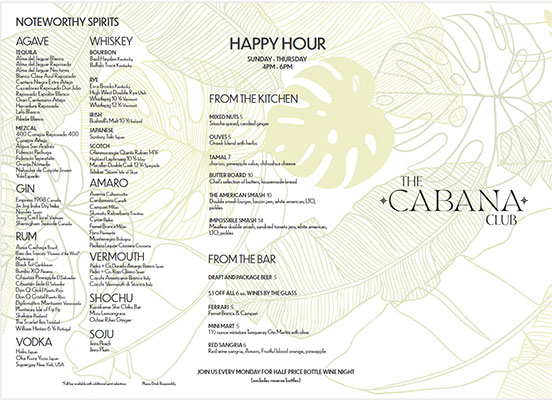 Happy Hour and Cocktails